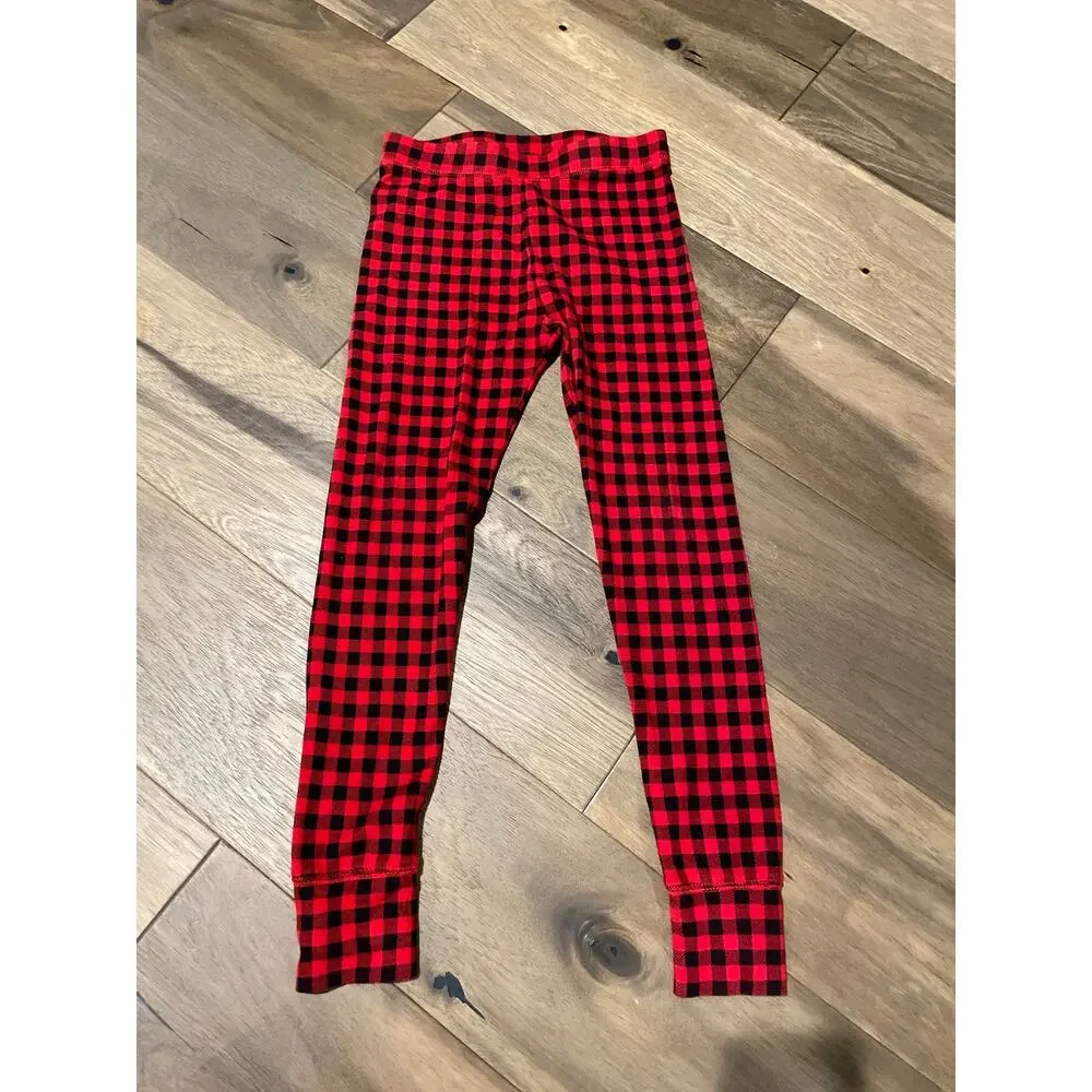 Gap Disney Holiday Pajama Set Size M Red Gray Mickey and Friends Unisex Knit